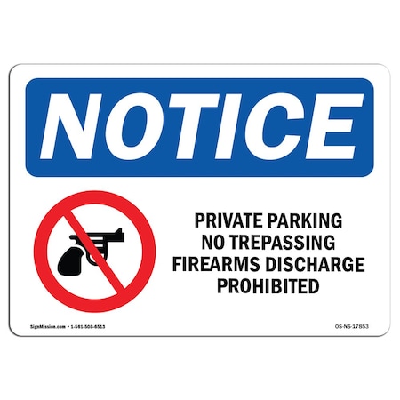 Signmission Sign, 7" H, 10" W, Aluminum, Private Property No Trespassing Sign, Landscape, L-17853 OS-NS-A-710-L-17853